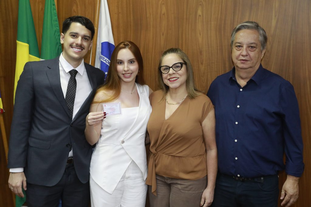 Aprovados do CPAA no dia da entrega da carteira da OAB