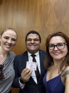 Aprovada do CPAA no dia da entrega da carteira da OAB